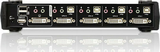 Aten 4-Port USB DVI Dual Link/Audio KVMP Switch
