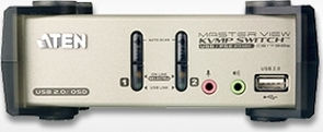 Aten 2-Port PS/2-USB VGA/Audio KVMP Switch with OSD