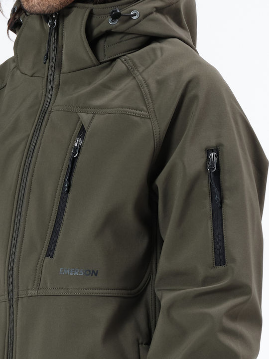 3 in 1 Winter Jacket Softshell Waterproof and Windproof Army Green