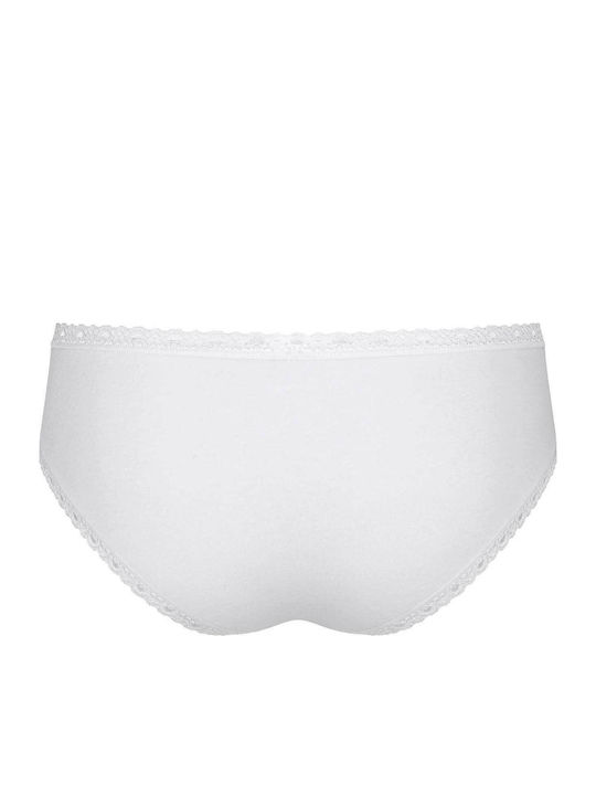 24/7 Weekend Hipster Βαμβακερά Women's Slip 3Pack with Lace White/Grey/Beige