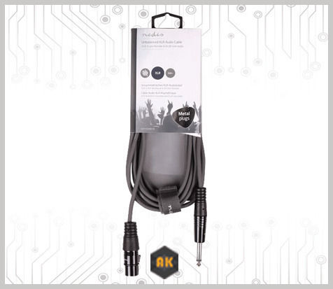 Nedis Cable XLR female - 6.3mm male Γκρι 3m COTH15120GY30