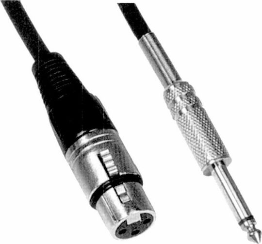 Tele XLR female to 6.3mm male 3m Cable (CR-672/3M)