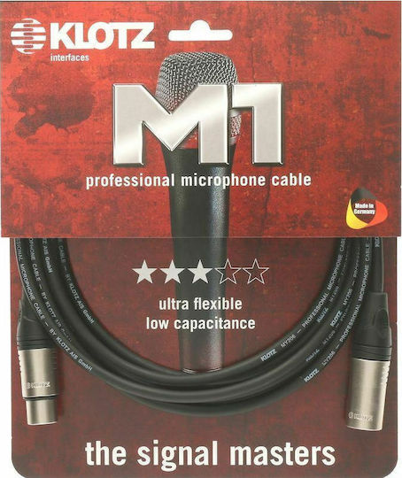 Klotz Cable XLR male - XLR female 1m (M1K1FM0100)