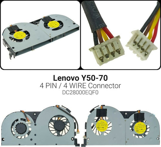 Replacement Laptop Fan for Y50 Y50-70 Y50-70AM