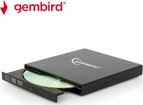 Gembird External DVD/CD Recorder for Desktop / Laptop Black