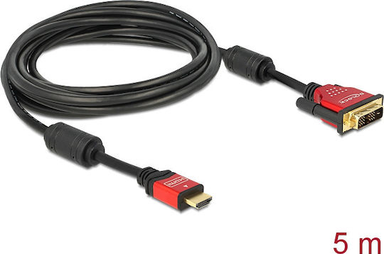 DeLock Cable DVI-D male - HDMI male 5m (84344)