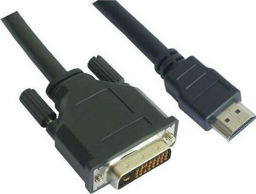 Gembird 1.8m DVI-D male to HDMI male Cable Black ()
