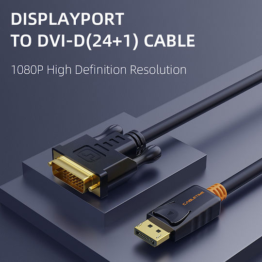 Cabletime Cable DVI-D male - DisplayPort male 3m