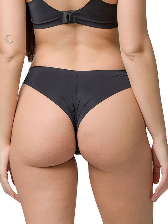 Every Wear -1 Damen Slip Nahtlos Schwarz