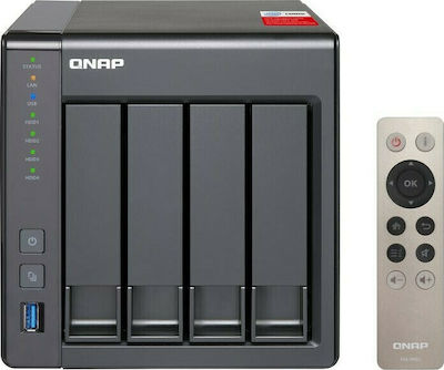 QNap TS-451+-8G NAS Tower με 4 θέσεις για HDD/SSD και 2 θύρες Ethernet