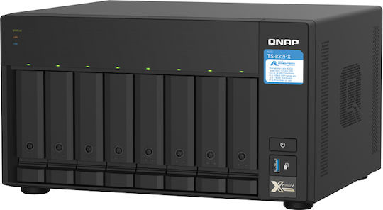 QNap TS-832PX-4G NAS Кула с 8 слота за HDD/SSD и 2 Ethernet порта