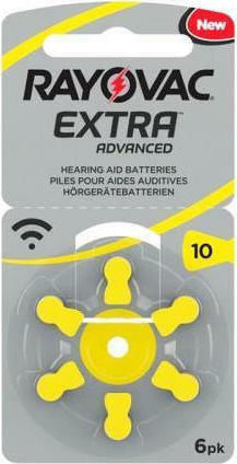 Rayovac Extra Advanced Батерии За Слухови Апарати 10 1.45V 6бр