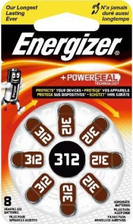 Energizer Батерии За Слухови Апарати 312 1.4V 8бр