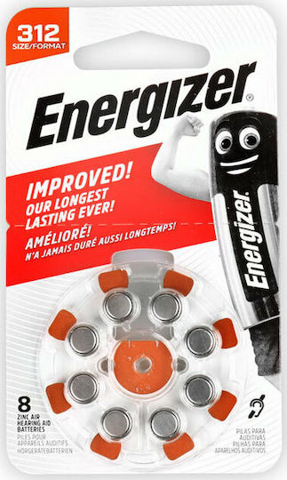 Energizer Батерии За Слухови Апарати 312 1.4V 8бр