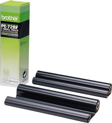 Brother PC-72RF Γνήσια Μελανοταινία για FAX T72/74/76/78/104/106 288 2τμχ (PC-72RF)