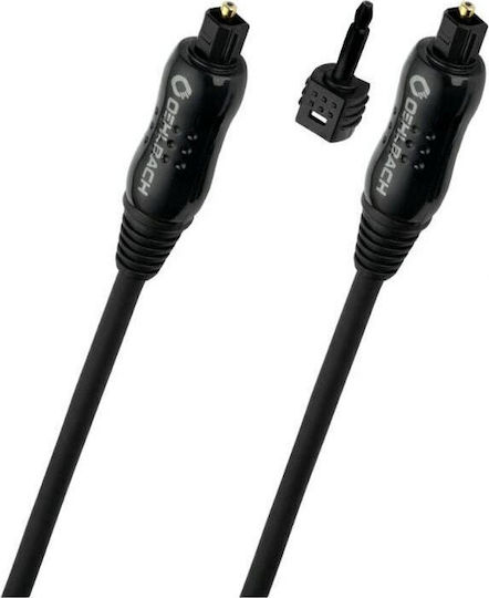 Oehlbach Optical Audio Cable TOS male - TOS male Μαύρο 1m (D1C66102)
