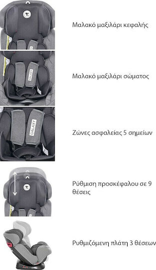 Lorelli Galaxy Baby Car Seat Brittany Blue 0-36 kg