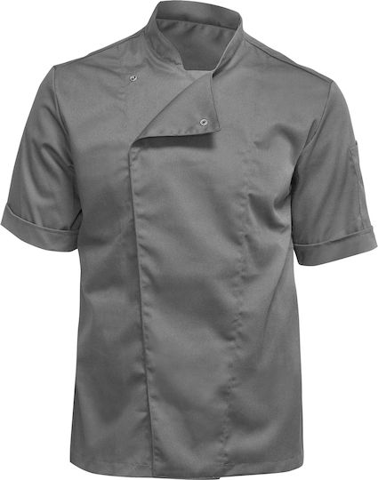 strongAnt Chef Short Sleeve Lycra Jacket Gray Stretch