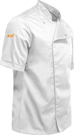 strongAnt Coat Chef White with Short Sleeve Stretch