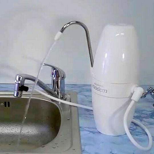 Aquaphor Modern Water Filtration System Countertop Single with Faucet with Replacement Filter