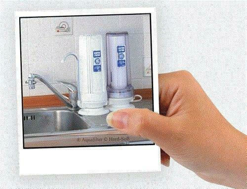 Aqua Filter FHCTF2 Двуместно Устройство за Филтриране на Вода за Плот с Чешма и Резервен Филтър