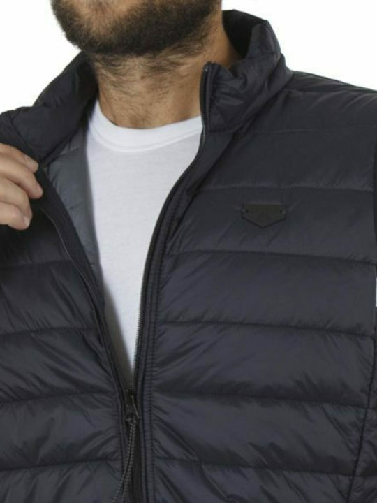 Sleeveless Jacket Puffer Navy Blue