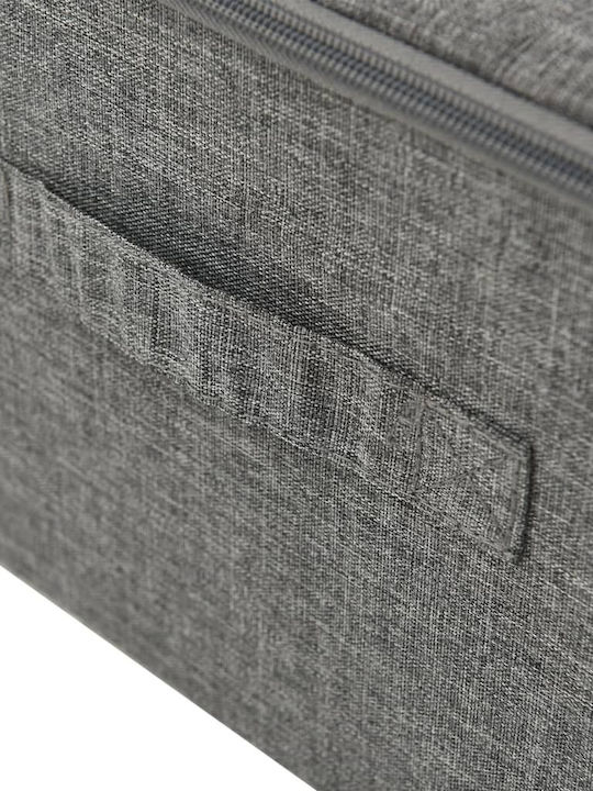 vidaXL Fabric Storage Box with Lid Gray 70x40x18cm 2pcs