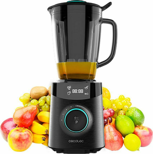 Cecotec Power Black Titanium 1800 Advance Blender for Smoothies with Glass Jug 1.8lt 1800W Black