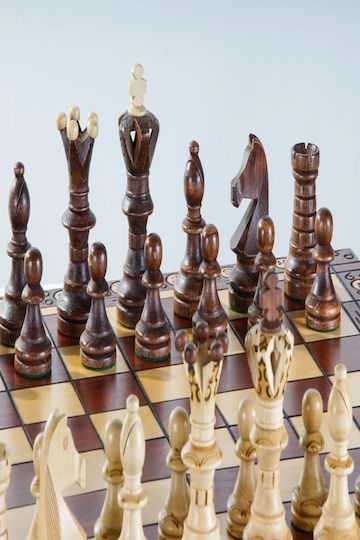 Novelty Ambassador Σκακιέρα Ξύλινη με Πιόνια 55x55cm