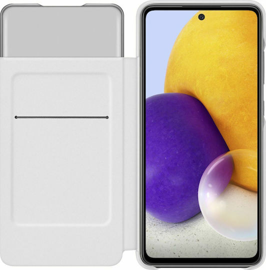 Samsung S View Wallet Cover Synthetisches Leder Weiß (Galaxy A72)