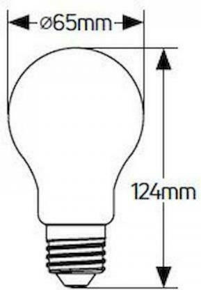 Geyer Φωτοκύτταρο Λάμπα LED 12W για Ντουί E27 και Σχήμα A70 Φυσικό Λευκό 1100lm με Φωτοκύτταρο