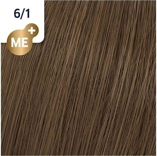 Wella Koleston Perfect Me+ Rich Naturals Βαφή Μαλλιών 6/1 Ξανθό Σκούρο Σαντρέ 60ml
