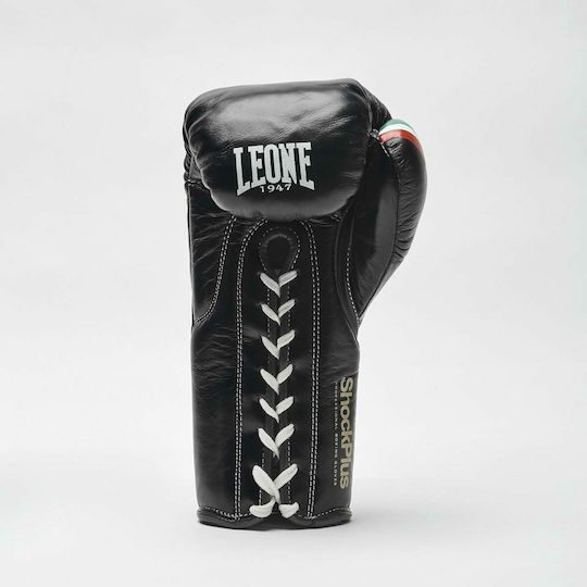 Leone Shock Plus GN102L Boxing Gloves for Match Black