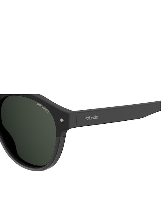 Polaroid Unisex Sunglasses with Black Plastic Frame and Black Polarized Lens PLD6042/S 807/M9