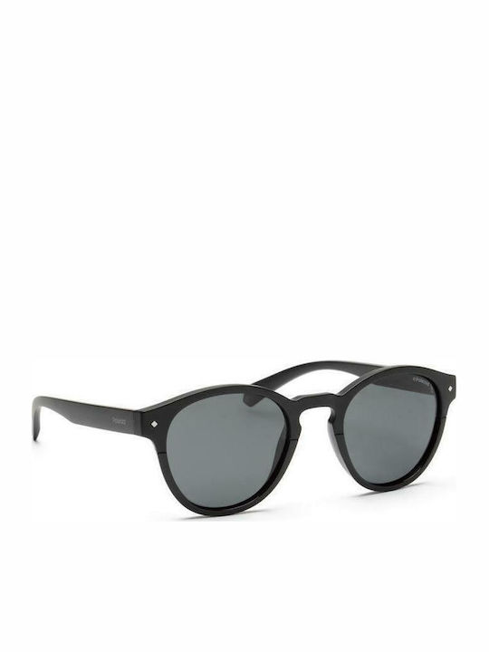 Polaroid Unisex Sunglasses with Black Plastic Frame and Black Polarized Lens PLD6042/S 807/M9