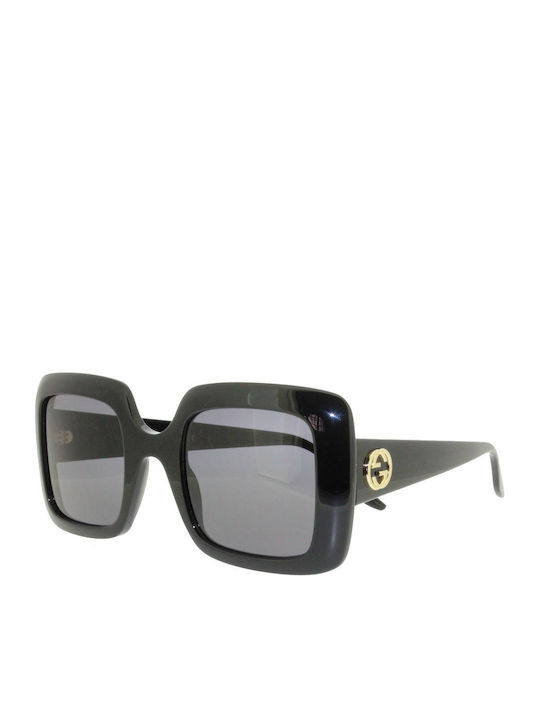 Gucci Damen Sonnenbrille mit Schwarz Kunststoff Gestell und Schwarz Linse GG0896S 001