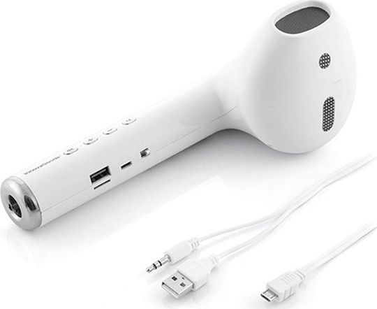 MK-101 Bluetooth-Lautsprecher 10W mit Radio und Akkulaufzeit bis zu 3 Stunden Weiß