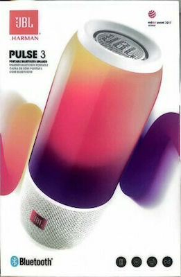 JBL Pulse 3 JBLPULSE3WHTAM Bluetooth Speaker 20W with Battery Duration up to 12 hours White