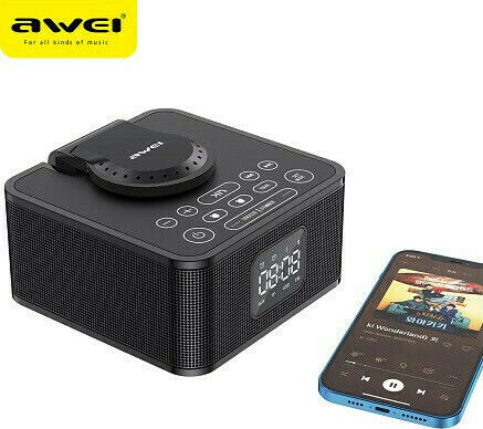 Awei Y332 Bluetooth Speaker 10W with Radio and Battery Life up to 12 hours Black