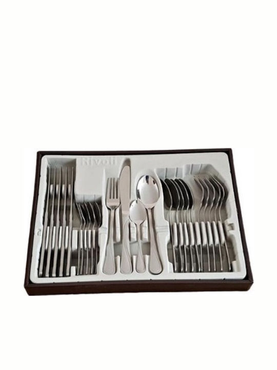 Rivoli Cutlery set Silver 24pcs