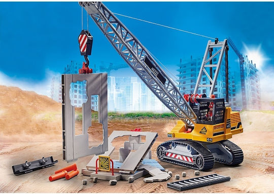 Playmobil Stadt Aktion Cable Excavator with Building Section für 5+ Jahre