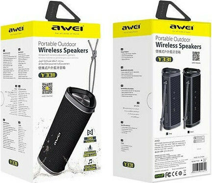 Awei Y331 Bluetooth-Lautsprecher 10W mit Akkulaufzeit bis zu 10 Stunden Schwarz