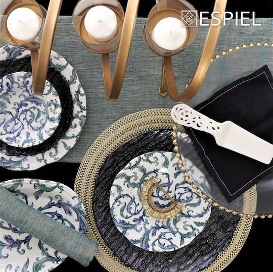 Espiel Placemats Rotund Plastic Auriu 38cm 1buc