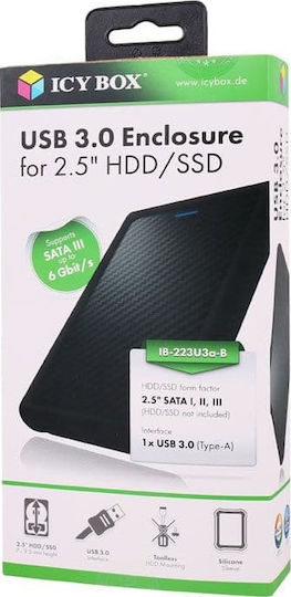 Icy Box Θήκη για Σκληρό Δίσκο 2.5" SATA III με σύνδεση USB 3.0