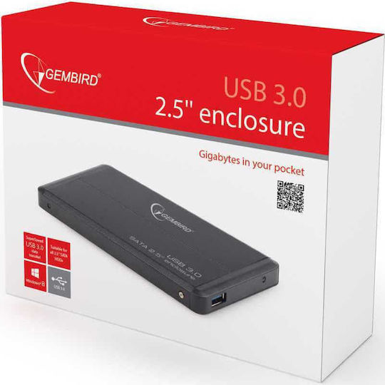 Gembird Case for Hard Drive 2.5" SATA III with Connection USB 3.0