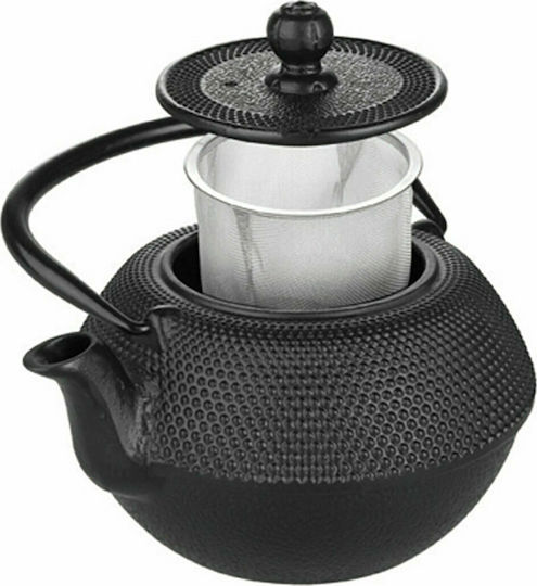Dinox Oriental Τσαγιέρα με Φίλτρο Μαντεμένια Black 1200ml