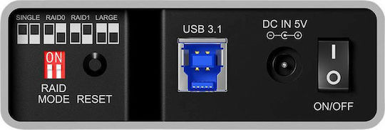 Icy Box Θήκη για 2 Σκληρούς Δίσκους 2.5" SATA III με σύνδεση USB 3.0