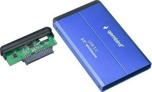 Gembird Case for Hard Drive 2.5" SATA III with Connection USB 3.0 Blue