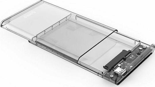 Orico Case for Hard Drive 2.5" SATA III with Connection USB 3.1 Transparent