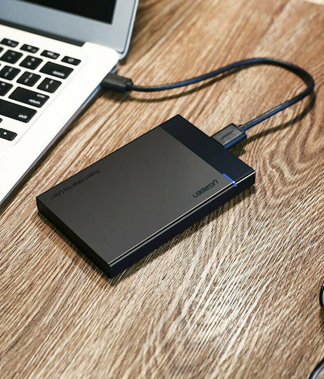 Ugreen Твърд диск кутия 2.5" SATA III с връзка USB 3.0 в Черен цвят